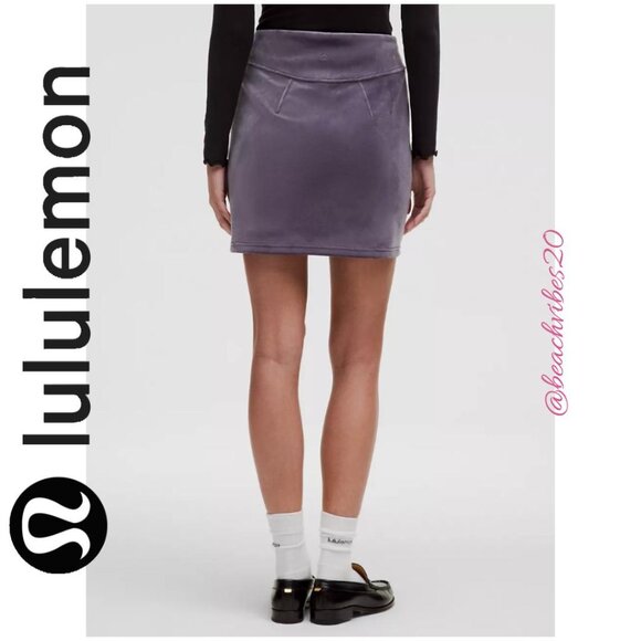 LULULEMON ATHLETICA Scuba High-Rise Mini Skirt Velvet Nightfall M NWT LL-227 - Picture 3 of 12